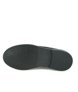 College Shoe with Tassel in Suede, Dark Blue