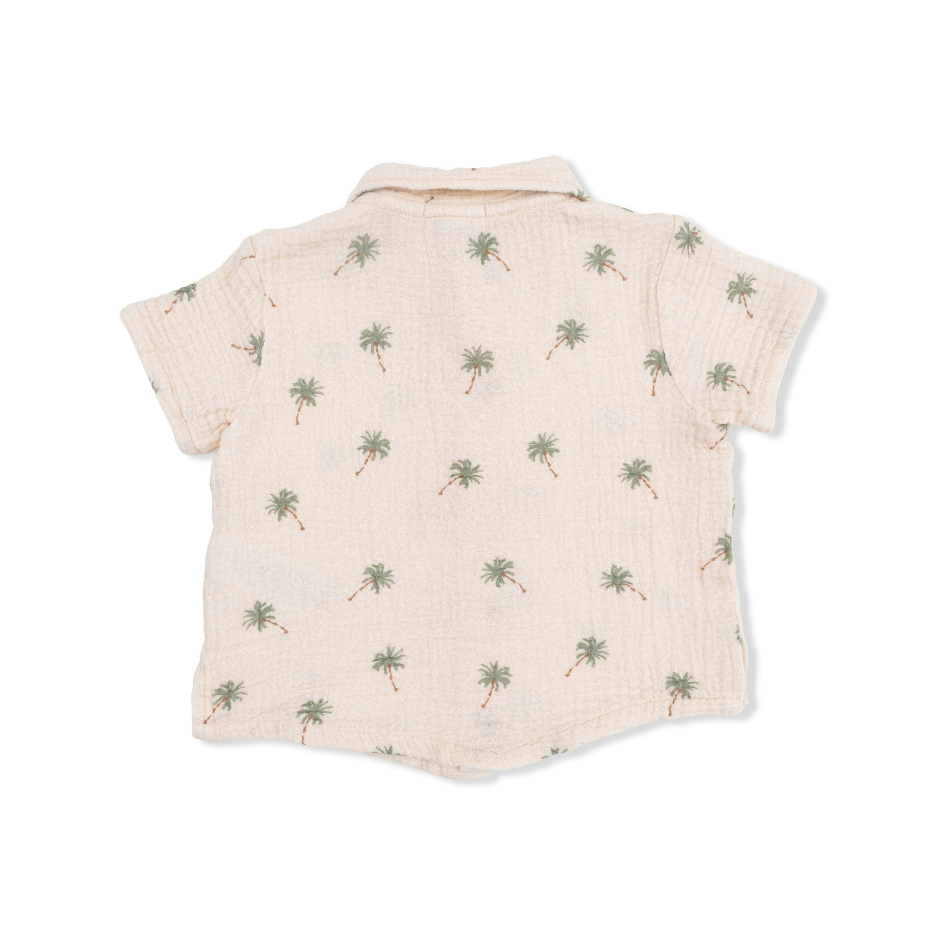 Palm Trees - Polo Button Up with Casual Short