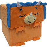 Happy Nappers: Adorable Storables -Dino Triceratops- Brown/Blue