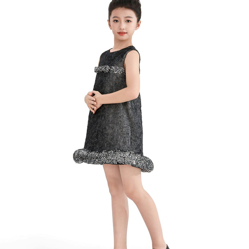 Dark Gray Speckled Dress