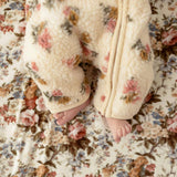 Amber Sherpa Zippered Romper