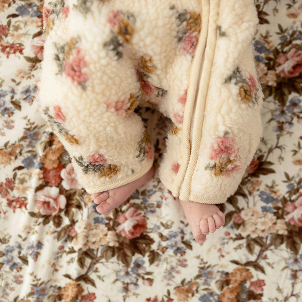 Amber Sherpa Zippered Romper