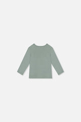 Baby Organic Cotton Long Sleeve T-Shirt Sage Green