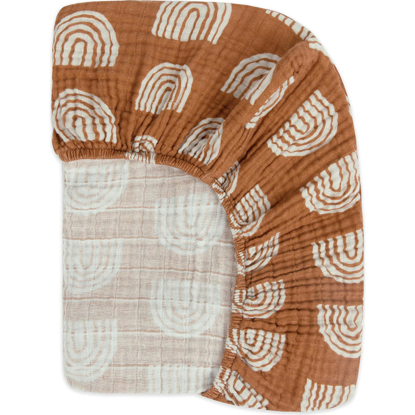 Organic Muslin Cotton Mini Crib Sheet