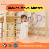 Walnut Modular | Swedish Ladder Jungle Gym - Wall Mounted