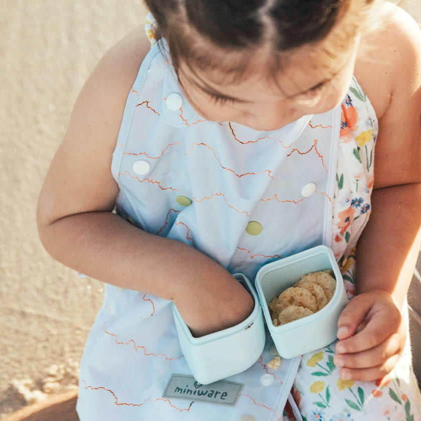 GrowBento: All Ages Bento Box - Chrome + Aqua
