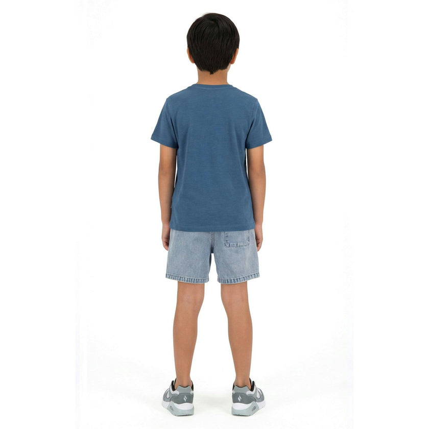 Big Kid Boys Graphic Tee | Navy Surfing