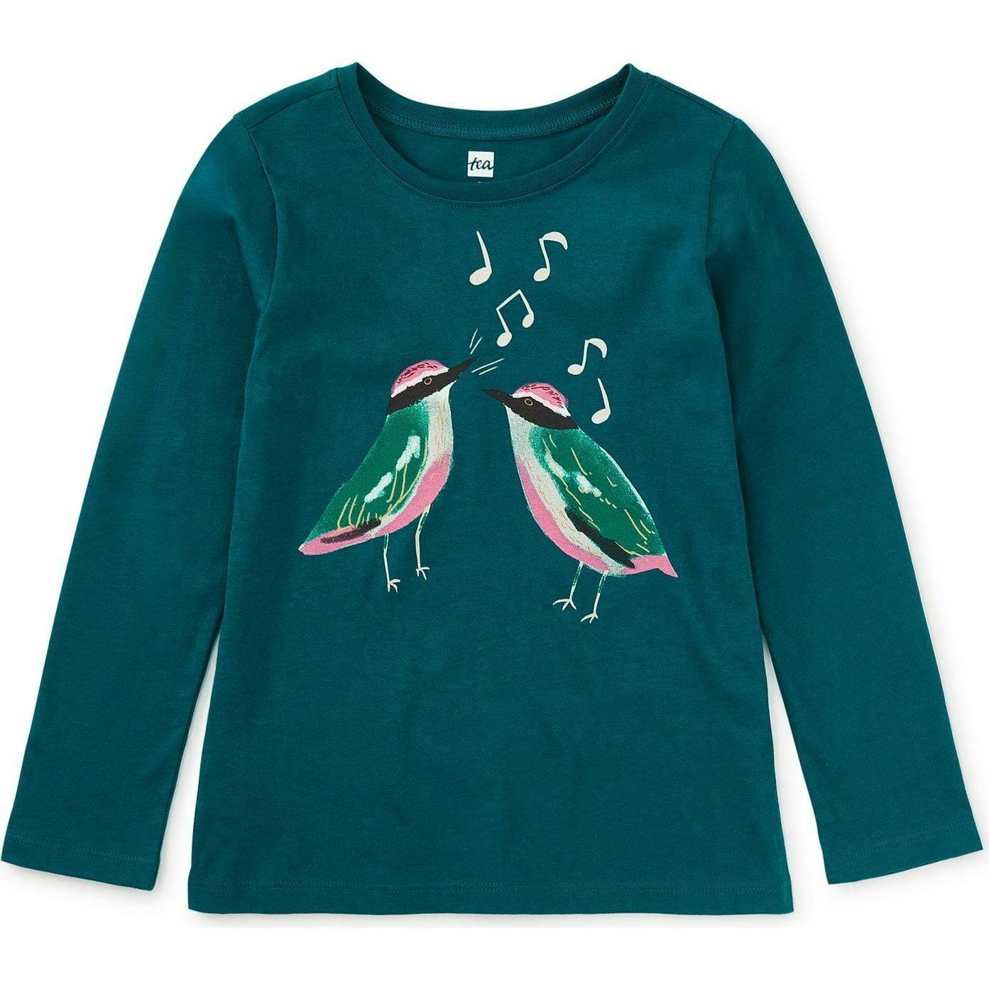 Fairy Pitta Graphic Tee, Green