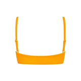 women's marigold terry bandeau bikini top
