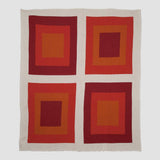 Cotton Sustainable Knit Geometric Throw Blanket - Bauhaus