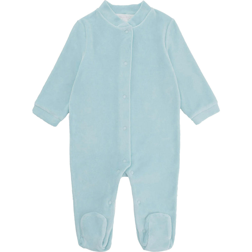 Velour Angel Wing™ Sleepsuit - Gold & Cream