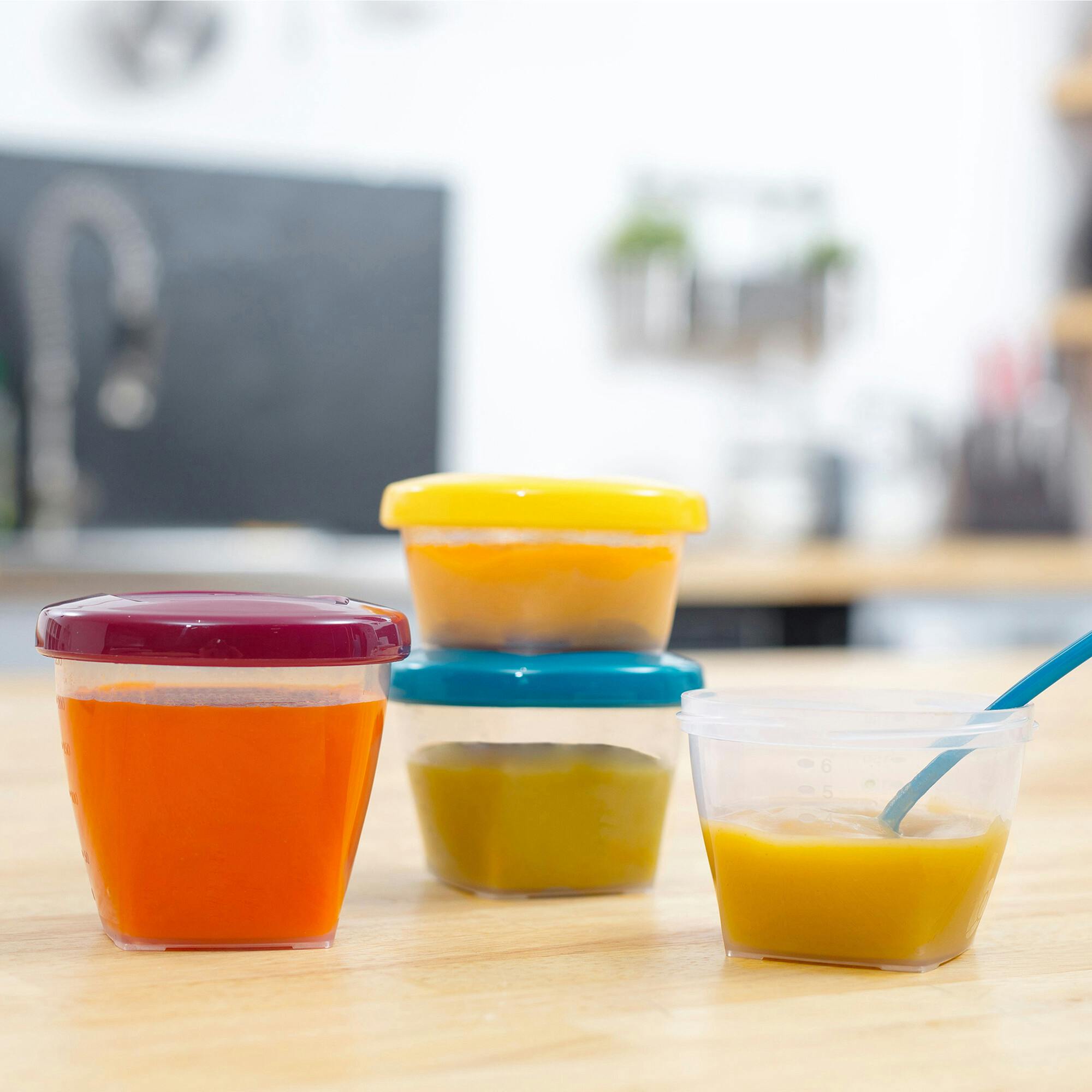 Babymoov Leakproof Baby Food Storage Containers (Airtight Meal Prep Bowls)