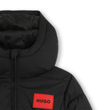 Black Hooded Padded Jacket