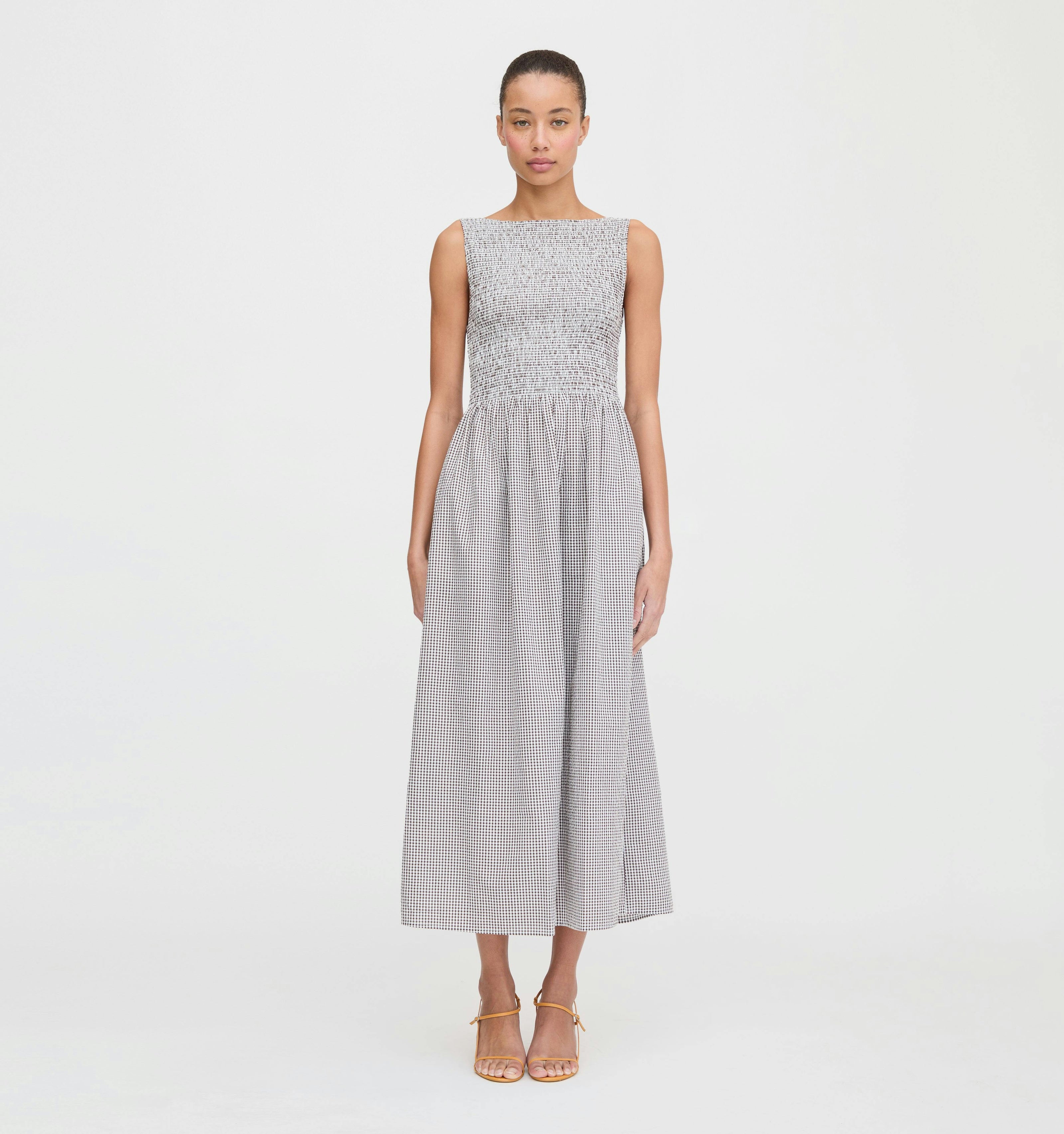 The Cosima Nap Dress - Chocolate Gingham
