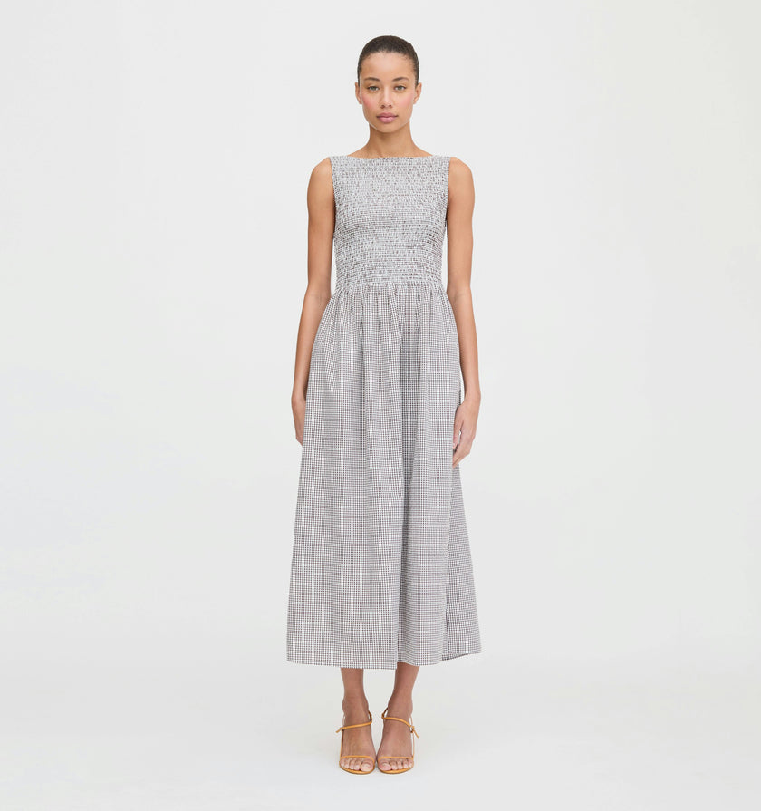 The Cosima Nap Dress - Chocolate Gingham
