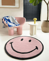 Round Smiley Rug