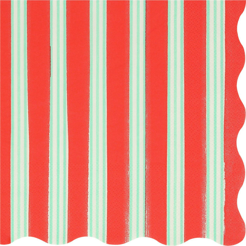 Festive Stripe Large Napkins