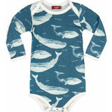 Blue Bamboo Long Sleeve One Piece
