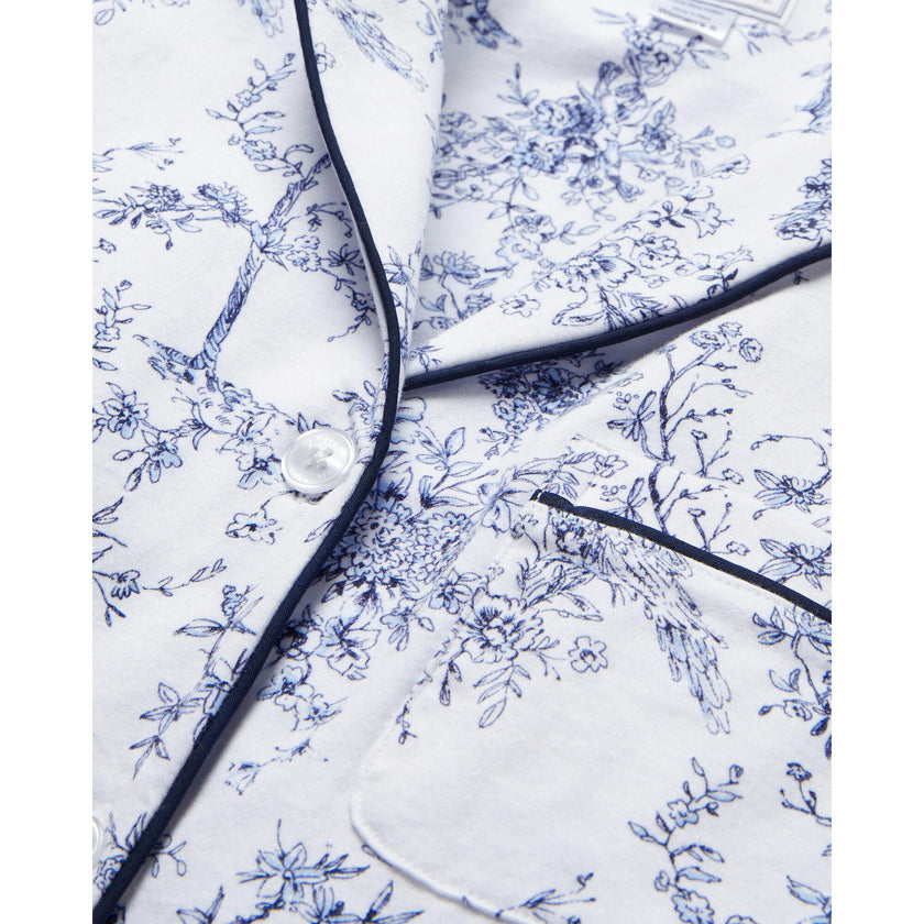 Women's Pima Pajama Set in Timeless Toile