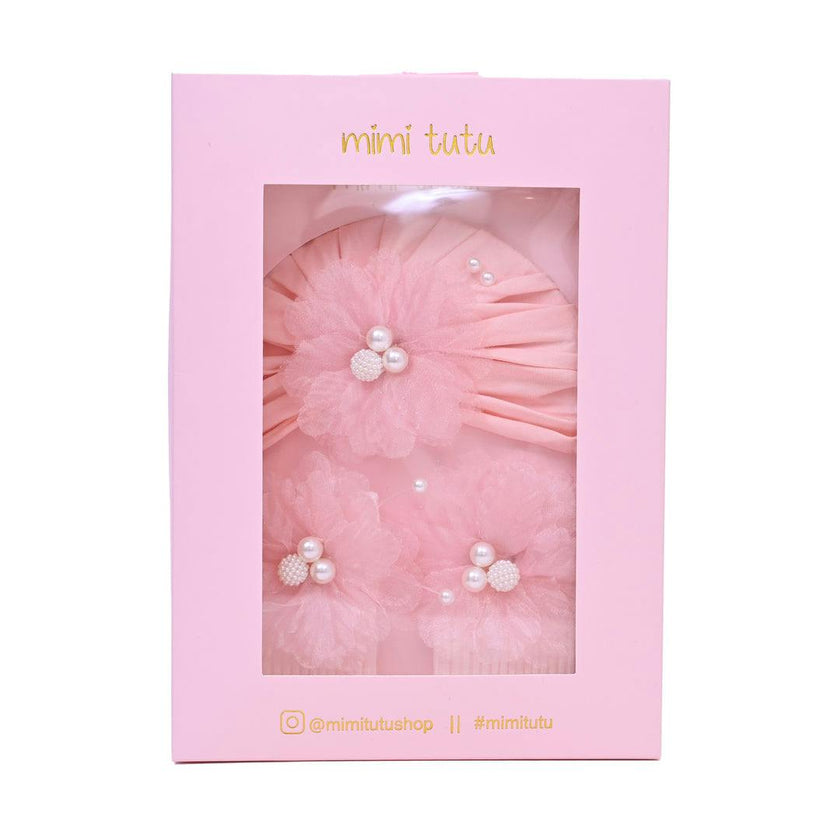 Pink Pearl Flower Gift Set