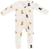 Zippered Footie, Fluffy Dog