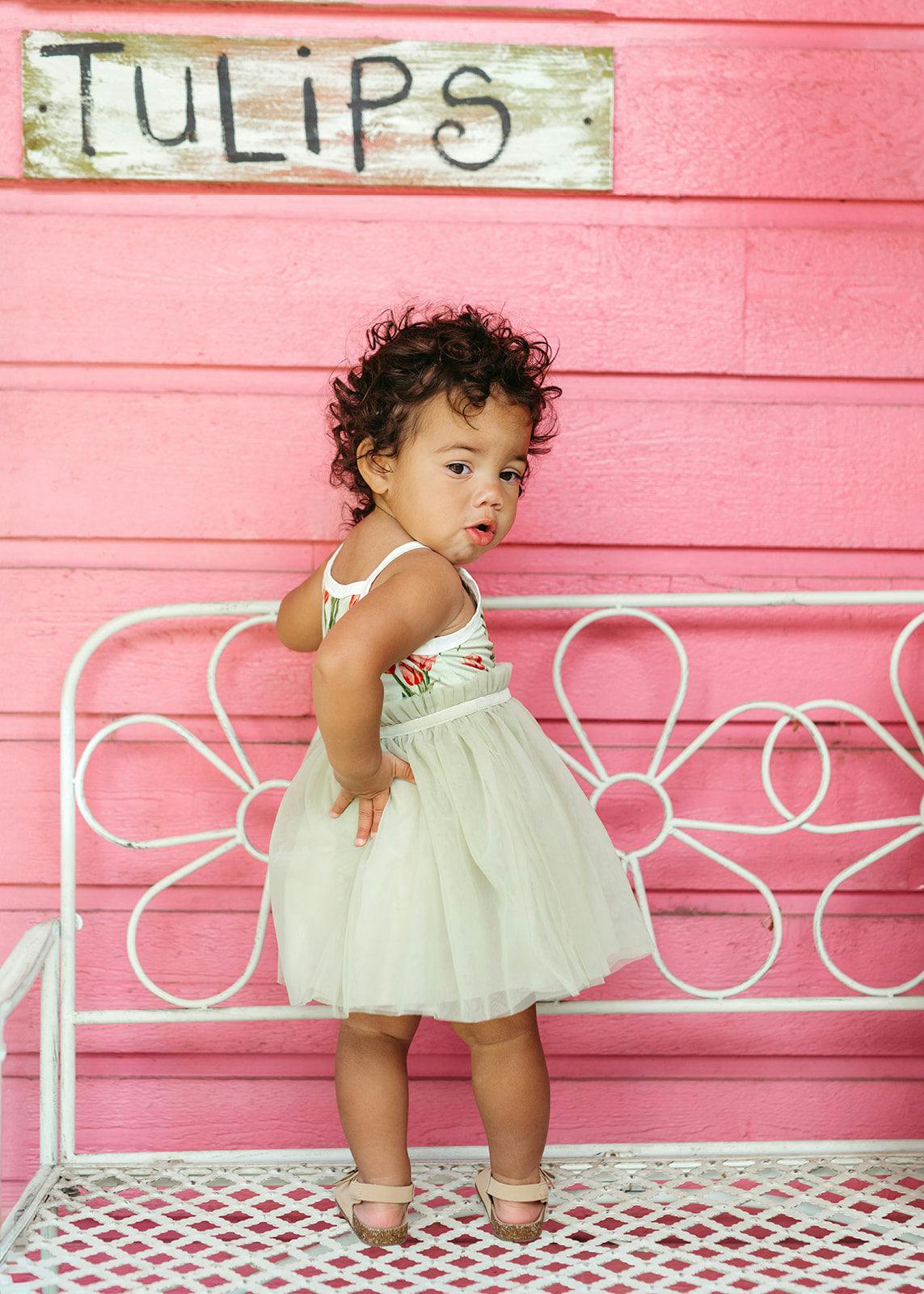 Island Leaf Cotton Stretch Ballet Dress