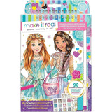 Fashion Design Sketchbook: Blooming Creativity - Includes 90 Stickers & Stencils
