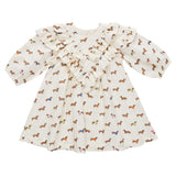 Girls Everly Dress - Dachshunds In Sweaters