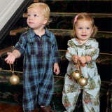 Baby Boys Easton Jumper - Blue Tartan