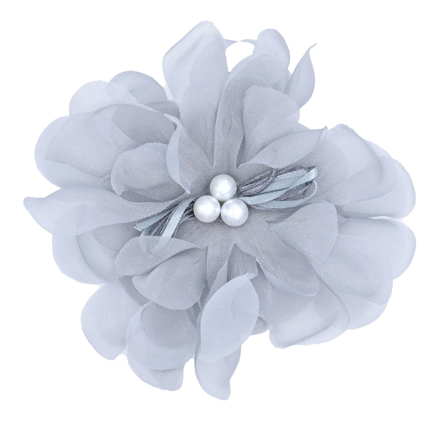 Pearl Ribbon Flower Hairclip