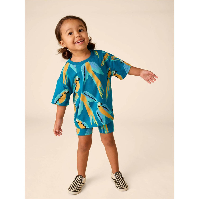 Easy Printed Tee, Blue