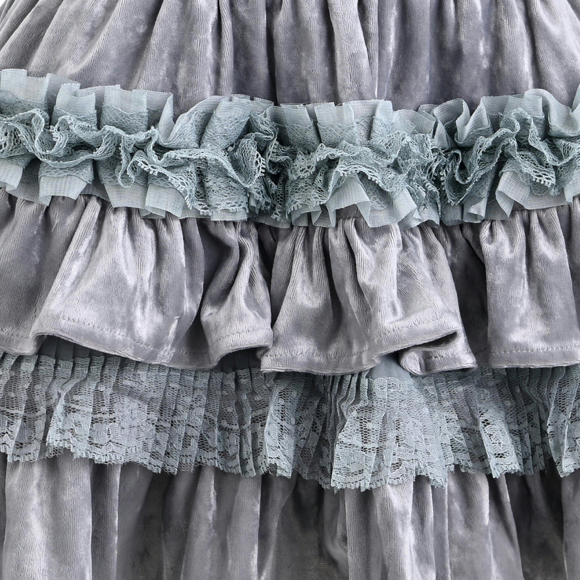 Lavender Anthea Sequin Ruffle Set