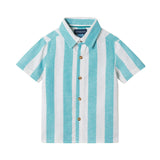 Infant Boys Airy Oxford Set | Green Stripe