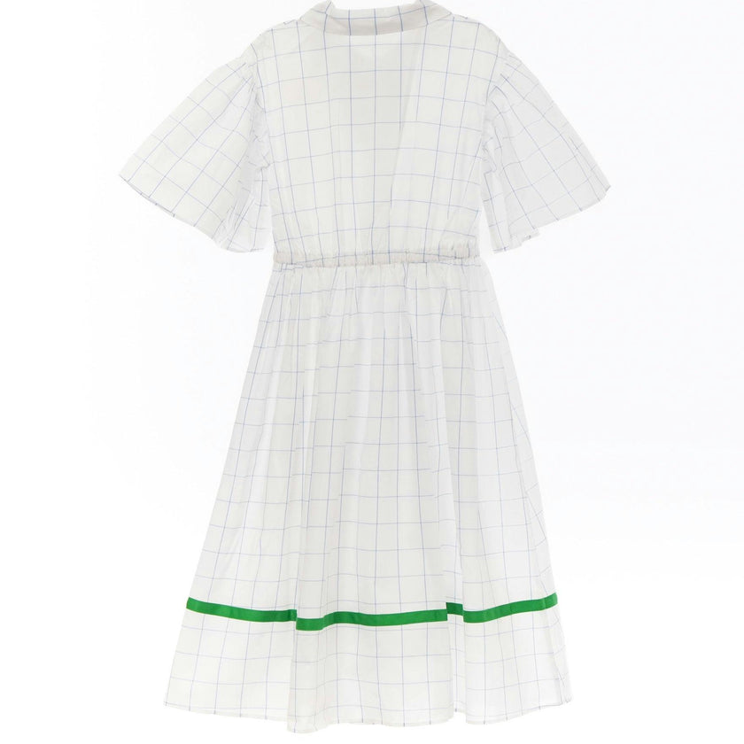 Lea dress (blue checkered)