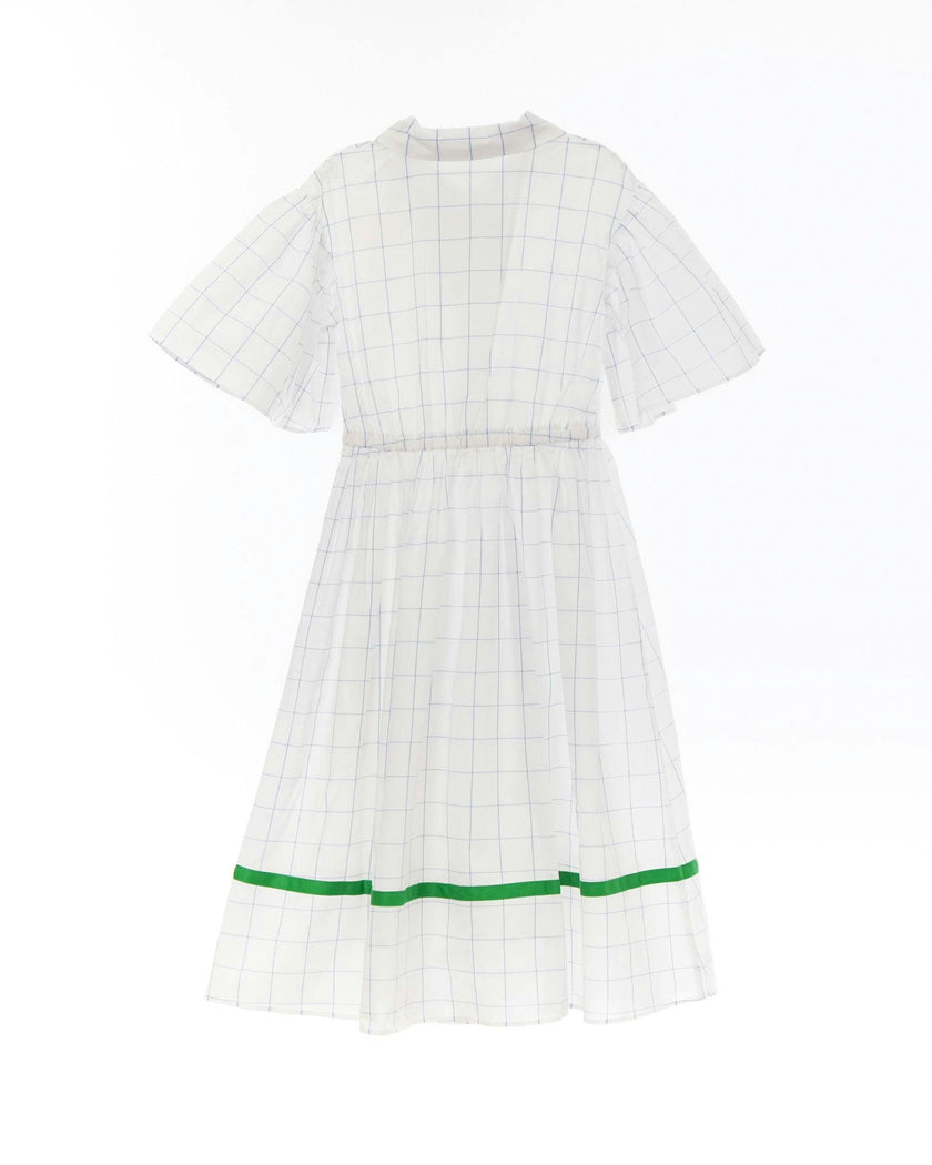 Lea dress (blue checkered)