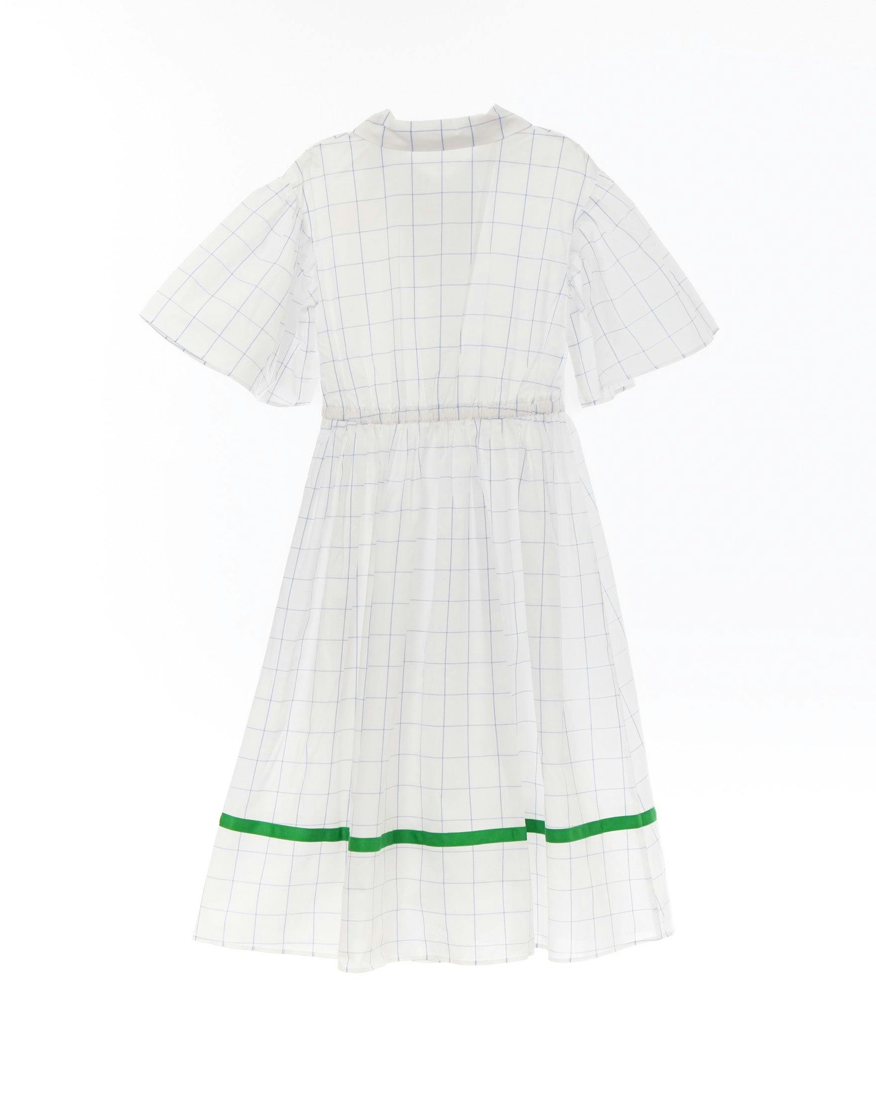 Lea dress (blue checkered)