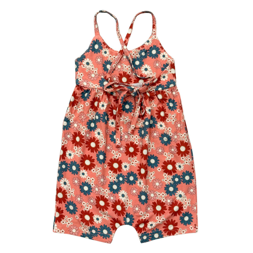 Girl's Tie-Back Romper