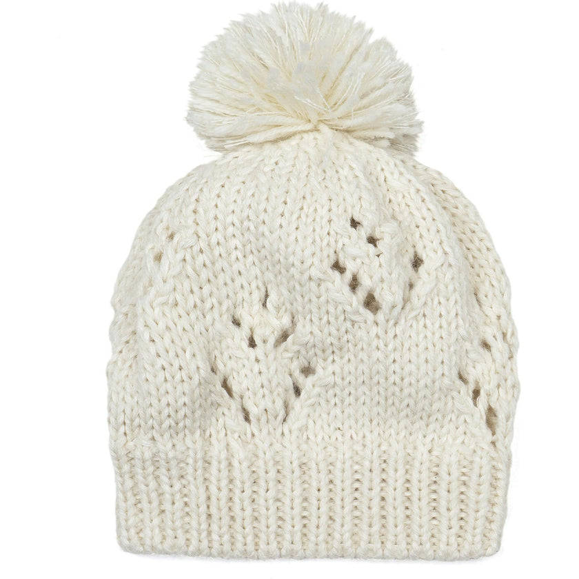 Knitted Beanie in Natural