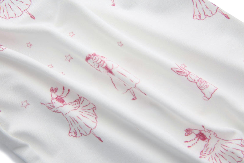 Bamboo Magnetic Footie Pajama - Princesse Rose