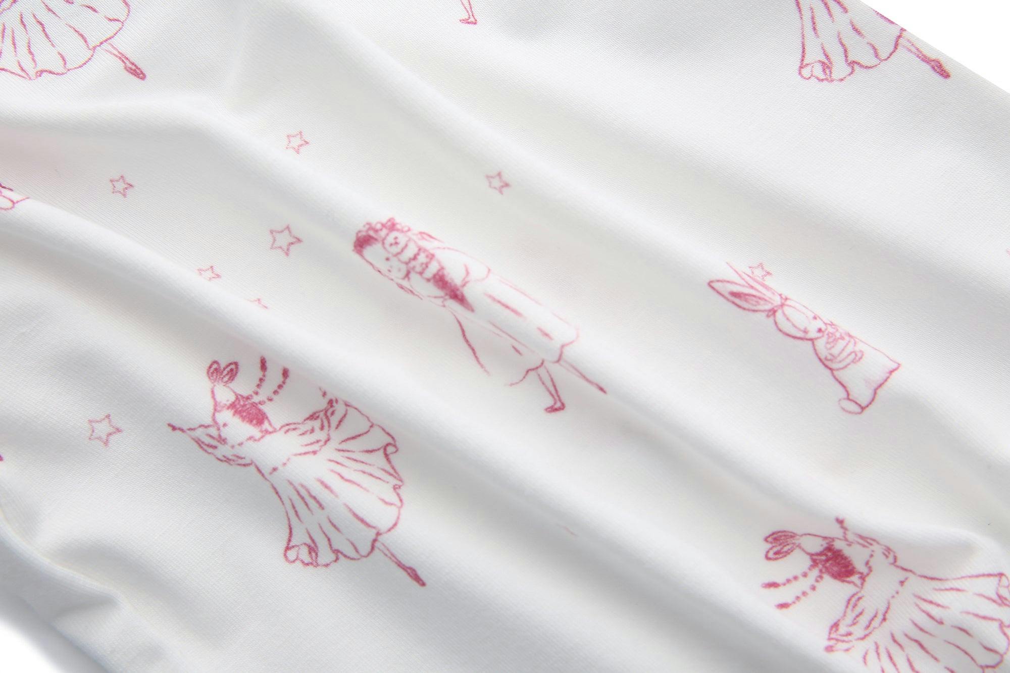 Bamboo Footie Pajama Sleepsuit - Princesse Rose