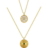 Compass Layered Necklace Set