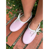 Beatrice Flat in Pink/Ivory