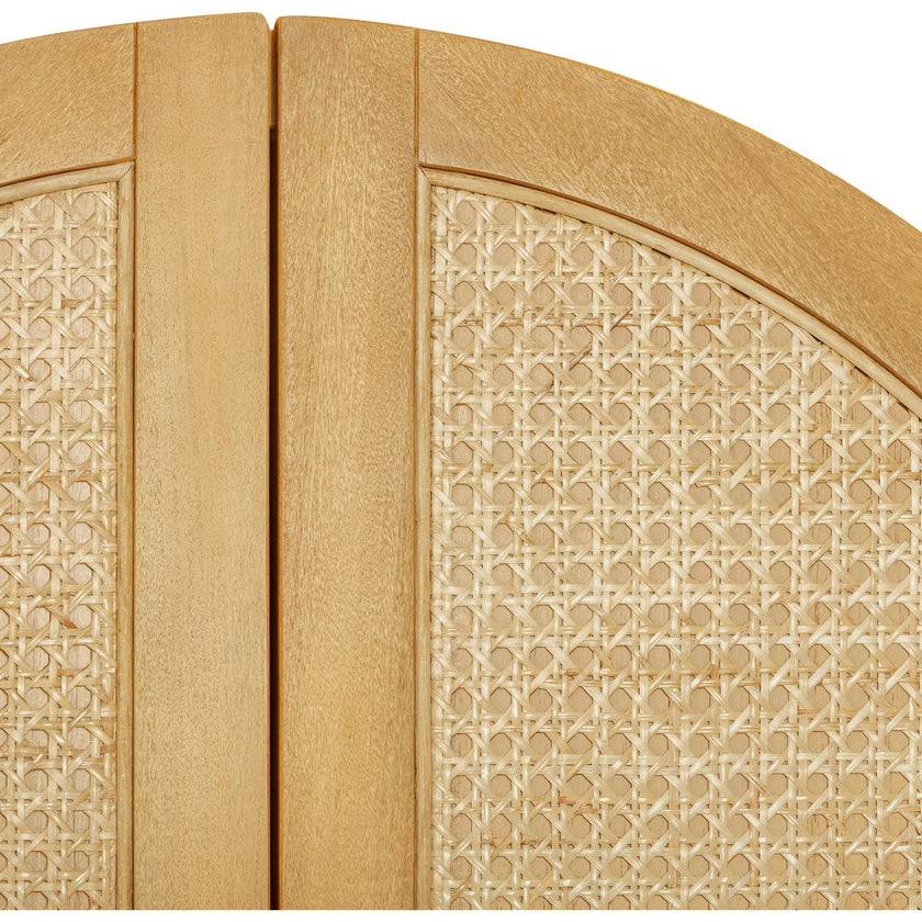 Bondi Cane Assembled Armoire in Honey