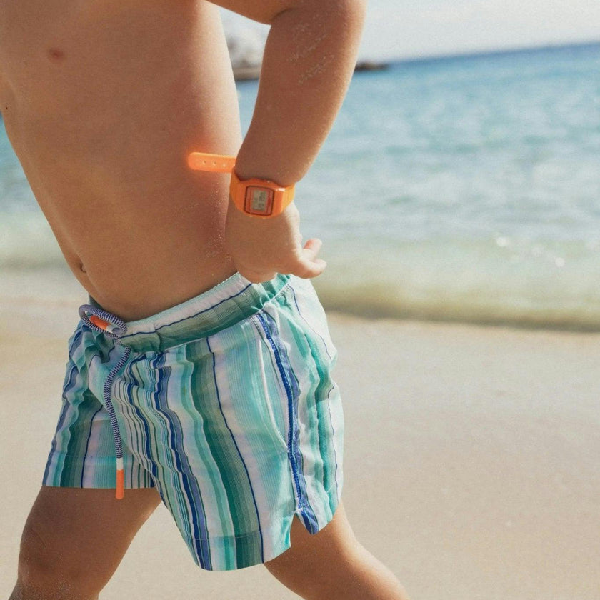 Boys' swim shorts, stripes | LAGOON