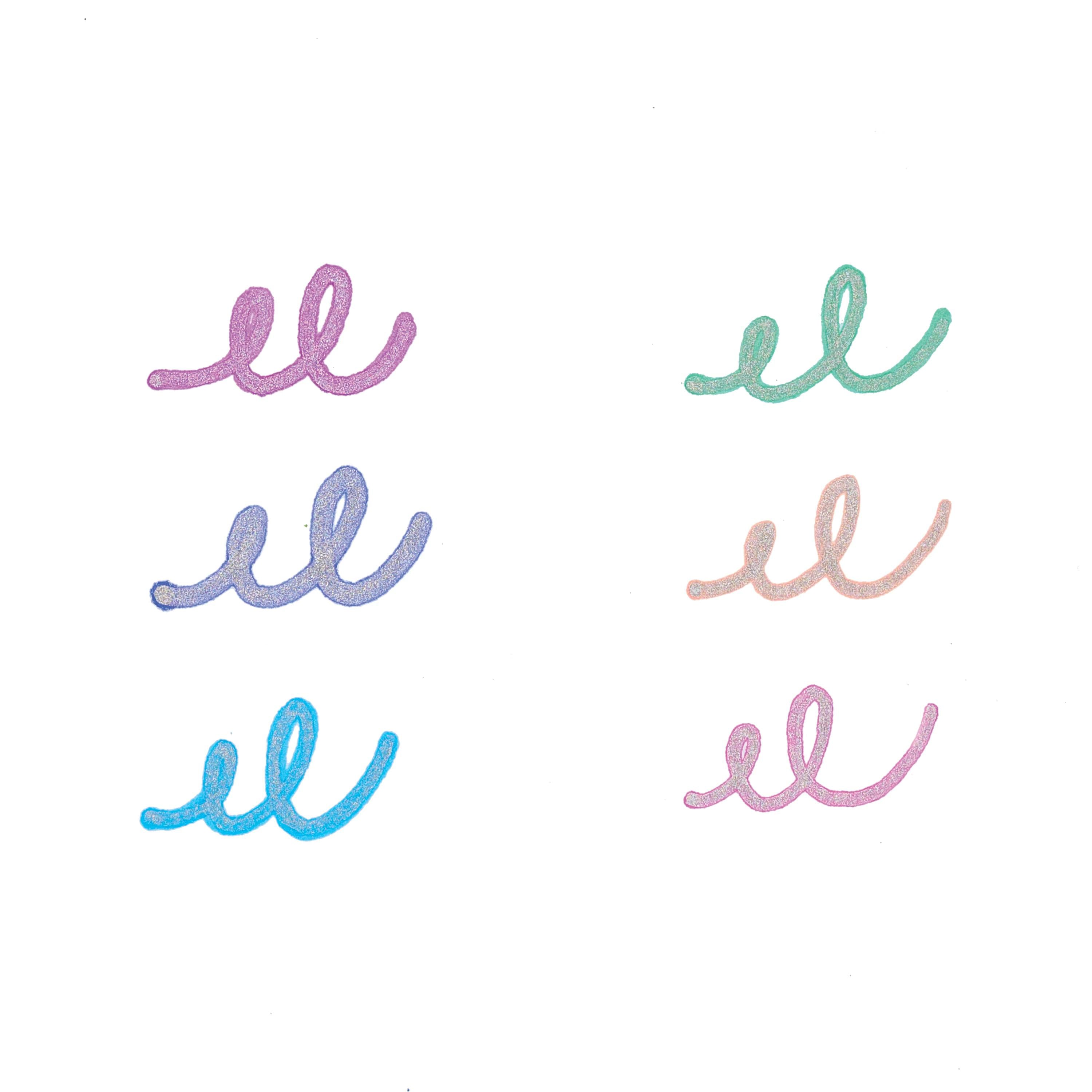 Silver Linings Outline Markers - Set of 6