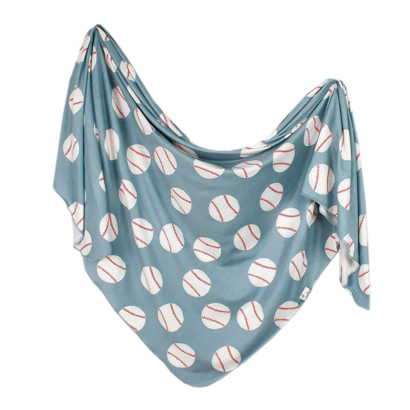 Knit Swaddle Blanket - Slugger