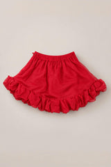 Mini Kendy Skirt in Poinsettia