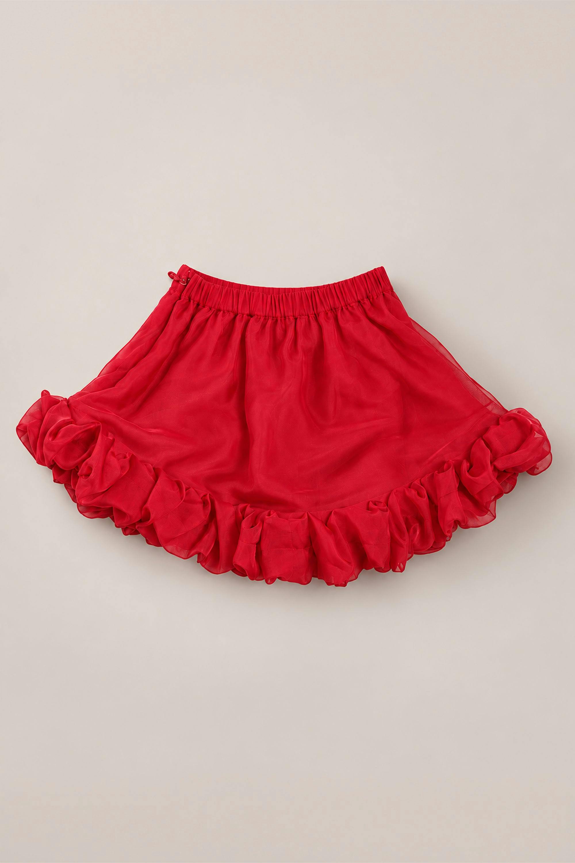 Mini Kendy Skirt in Poinsettia