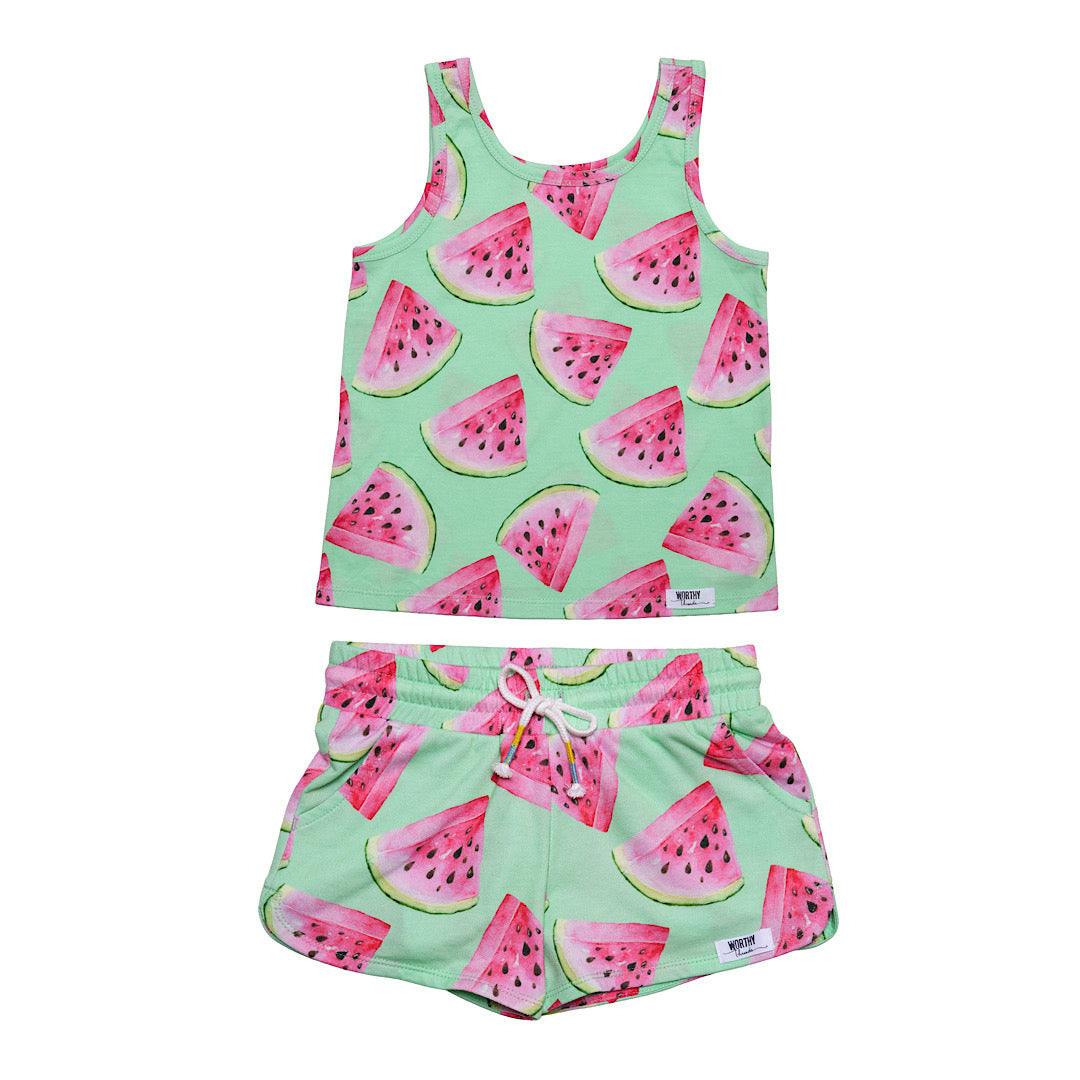 Tank Set in Watermelon
