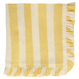 Stripe Ruffle Fabric Napkins